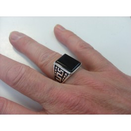 Bague onyx noir Bague onyx noir
