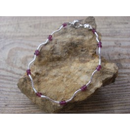 Bracelet CR Grenat Rouge Bracelet CR Grenat Rouge